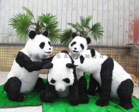 仿真熊猫 硅胶熊猫