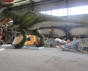 仿真恐龙模型_10米霸王龙首次运行视频