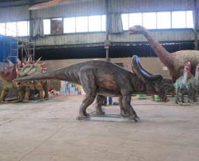 仿真恐龙模型_5米厚鼻龙首次运行视频