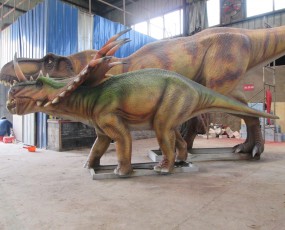 仿真恐龙模型_5米戟龙首次运行视频
