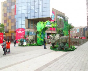重庆江津皮革城 商业广场恐龙展览 恐龙出租 恐龙出售